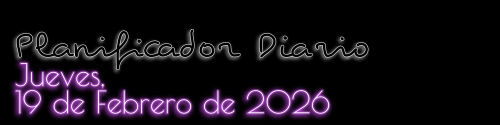 Planificador Diario - Miércoles, 19 de Febrero de 2026
