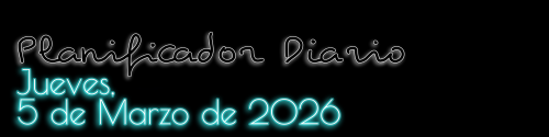 Planificador Diario - Jueves, 5 de Marzo de 2026