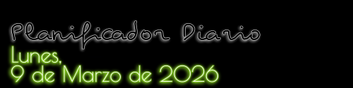 Planificador Diario - Lunes, 9 de Marzo de 2026