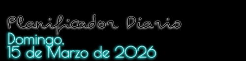 Planificador Diario - Domingo, 15 de Marzo de 2026