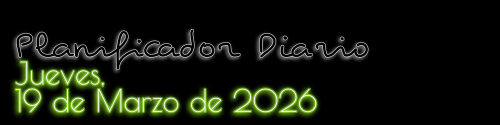 Planificador Diario - Jueves, 19 de Marzo de 2026