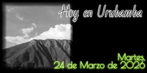 Hoy en Urubamba: Martes, 24 de Marzo de 2026