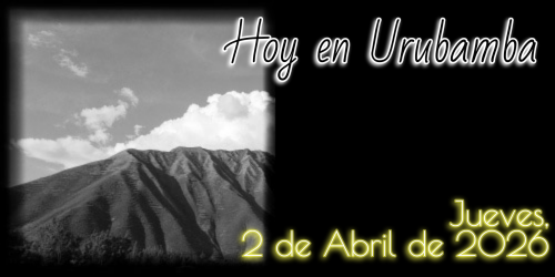 Hoy en Urubamba: Jueves, 2 de Abril de 2026
