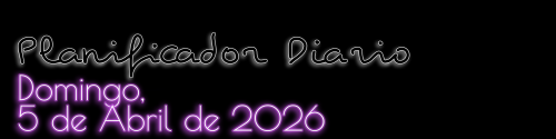 Planificador Diario - Domingo, 5 de Abril de 2026