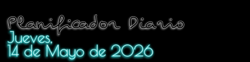 Planificador Diario - Jueves, 14 de Mayo de 2026
