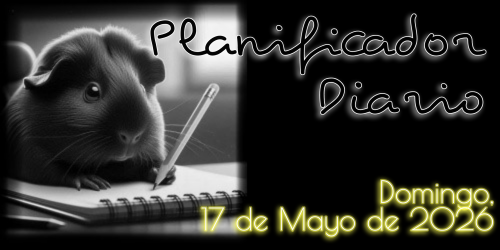 Planificador Diario: Domingo, 17 de Mayo de 2026