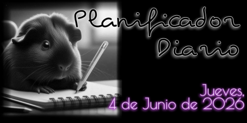 Planificador Diario: Jueves, 4 de Junio de 2026