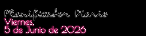Planificador Diario - Viernes, 5 de Junio de 2026
