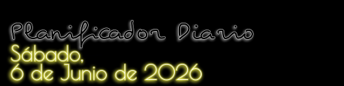 Planificador Diario - Sábado, 6 de Junio de 2026