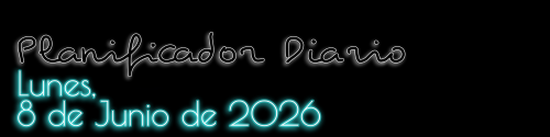 Planificador Diario - Lunes, 8 de Junio de 2026