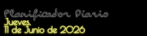 Planificador Diario - Jueves, 11 de Junio de 2026