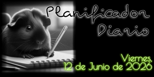 Planificador Diario: Viernes, 12 de Junio de 2026
