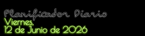 Planificador Diario - Viernes, 12 de Junio de 2026