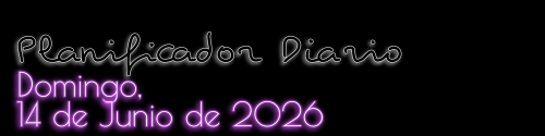 Planificador Diario - Domingo, 14 de Junio de 2026