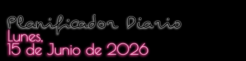 Planificador Diario - Lunes, 15 de Junio de 2026