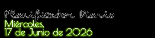 Planificador Diario - Miércoles, 17 de Junio de 2026