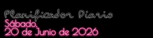 Planificador Diario - Sábado, 20 de Junio de 2026
