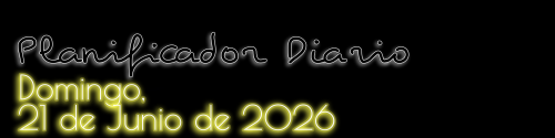 Planificador Diario - Domingo, 21 de Junio de 2026