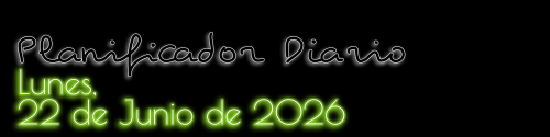 Planificador Diario - Lunes, 22 de Junio de 2026