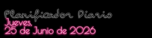 Planificador Diario - Jueves, 25 de Junio de 2026