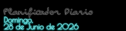 Planificador Diario - Domingo, 28 de Junio de 2026