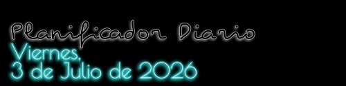 Planificador Diario - Viernes, 3 de Julio de 2026