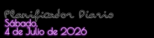 Planificador Diario - Sábado, 4 de Julio de 2026