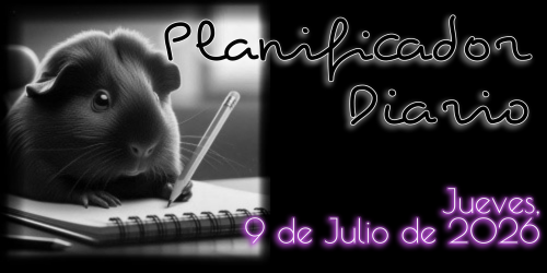 Planificador Diario: Jueves, 9 de Julio de 2026