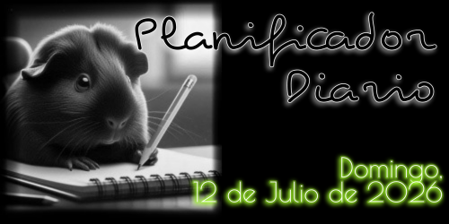 Planificador Diario: Domingo, 12 de Julio de 2026