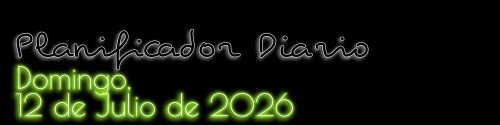 Planificador Diario - Domingo, 12 de Julio de 2026