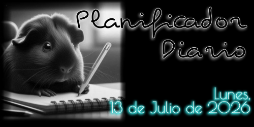 Planificador Diario: Lunes, 13 de Julio de 2026