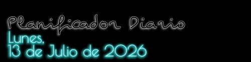 Planificador Diario - Lunes, 13 de Julio de 2026