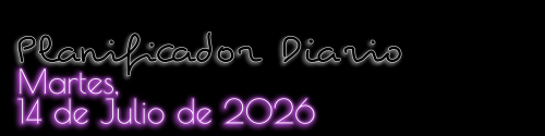 Planificador Diario - Martes, 14 de Julio de 2026