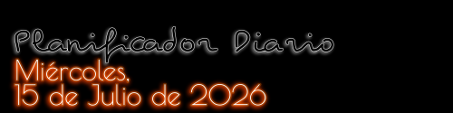 Planificador Diario - Miércoles, 15 de Julio de 2026