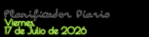 Planificador Diario - Viernes, 17 de Julio de 2026