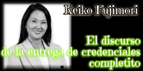 Discurso completo de Keiko