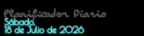Planificador Diario - Sábado, 18 de Julio de 2026