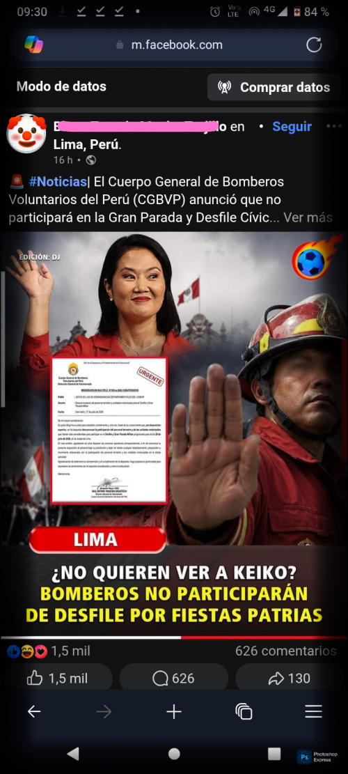 Te Explico lo de Los bomberos en el desfile por Fiestas Patrias