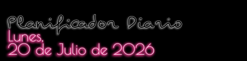 Planificador Diario - Lunes, 20 de Julio de 2026
