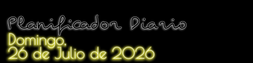 Planificador Diario - Domingo, 26 de Julio de 2026