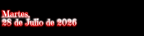 Martes, 28 de Julio de 2026