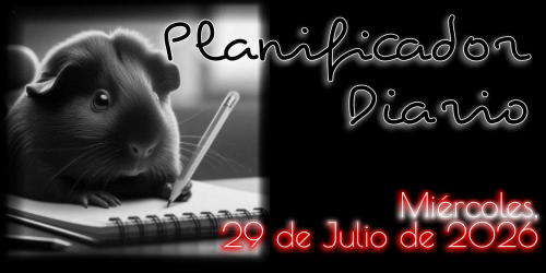 Planificador Diario: Miércoles, 29 de Julio de 2026