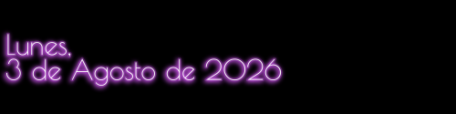 Lunes, 3 de Agosto de 2026