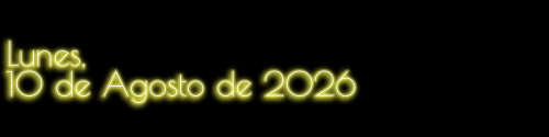 Journal: Lunes, 10 de Agosto de 2026