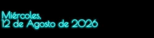 Journal: Miércoles, 12 de Agosto de 2026