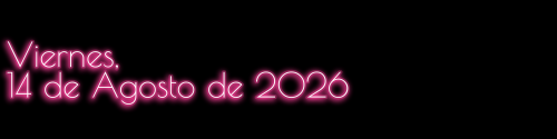 Journal: Viernes, 14 de Agosto de 2026