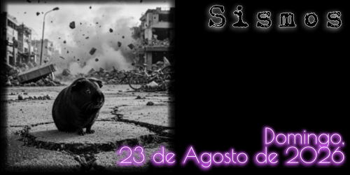 Sismos: Domingo, 23 de Agosto de 2026