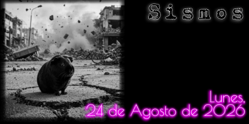 Sismos: Lunes, 24 de Agosto de 2026