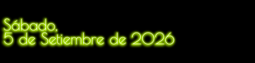 Journal: Sábado, 5 de Setiembre de 2026