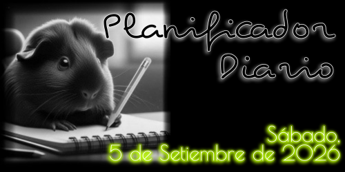 Planificador Diario: Sábado, 5 de Setiembre de 2026